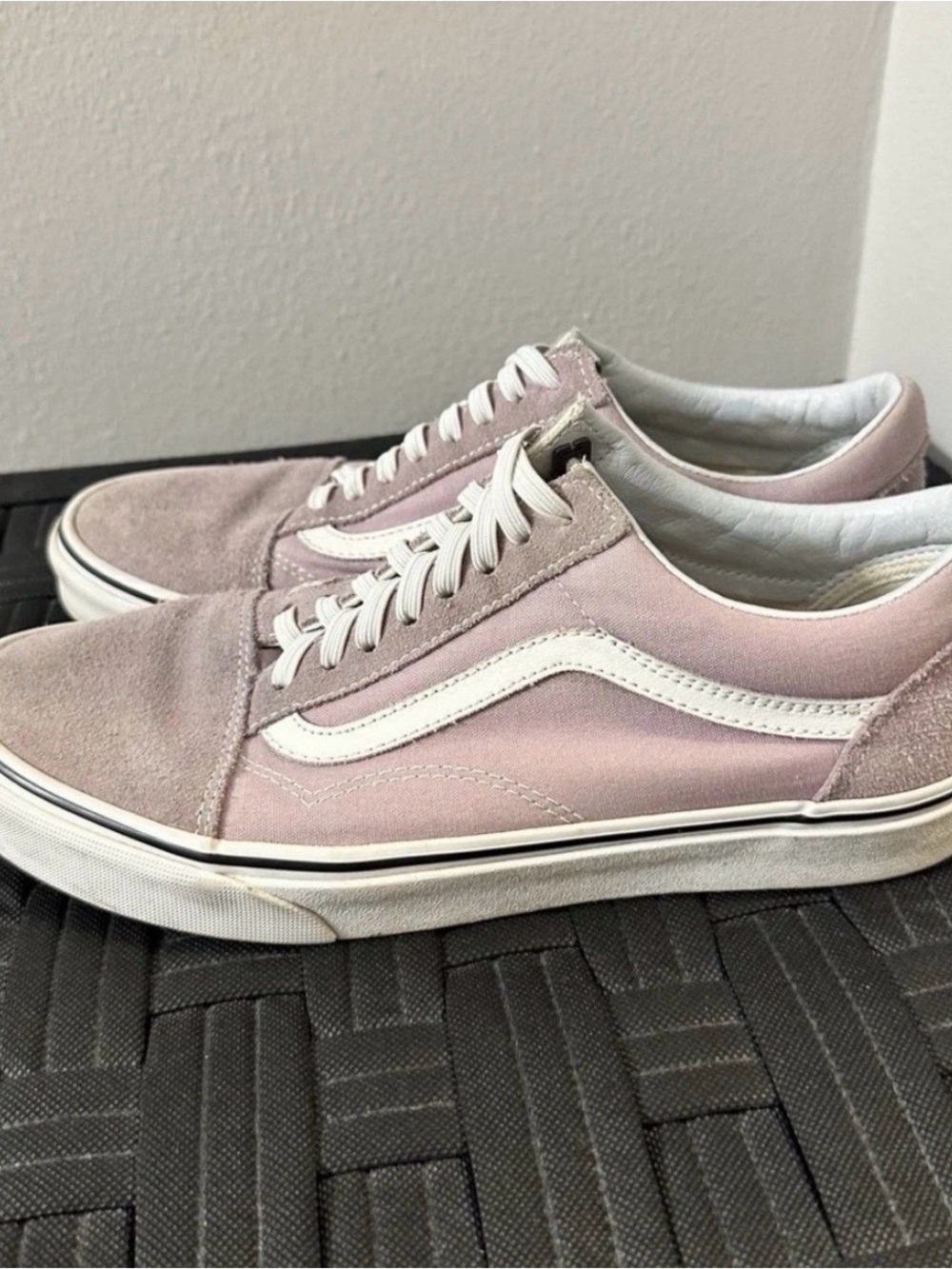 Vans Old Skool Sneakers in Light Purple and White